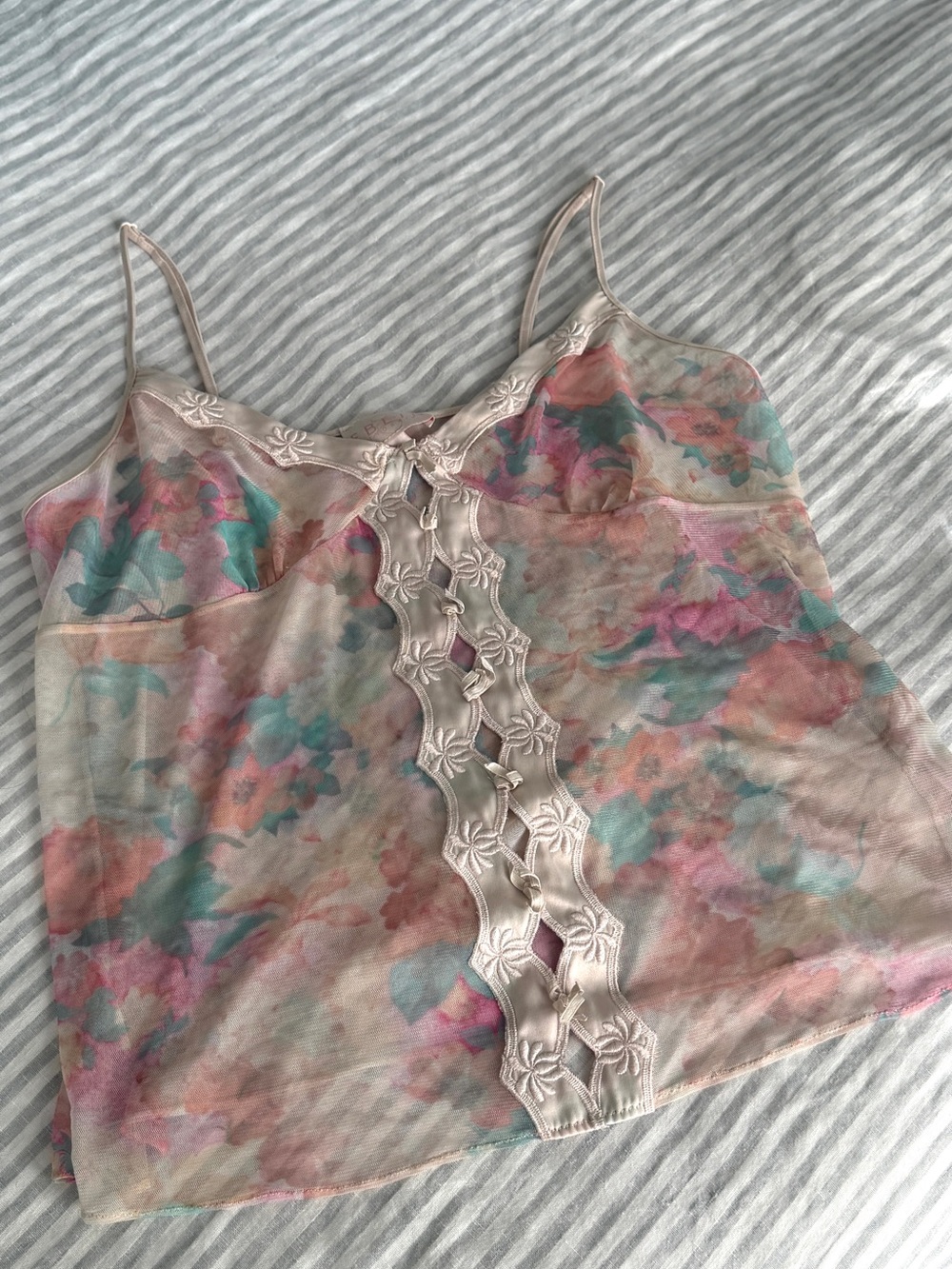 Vintage Y2K EBLIN Sheer Camisole